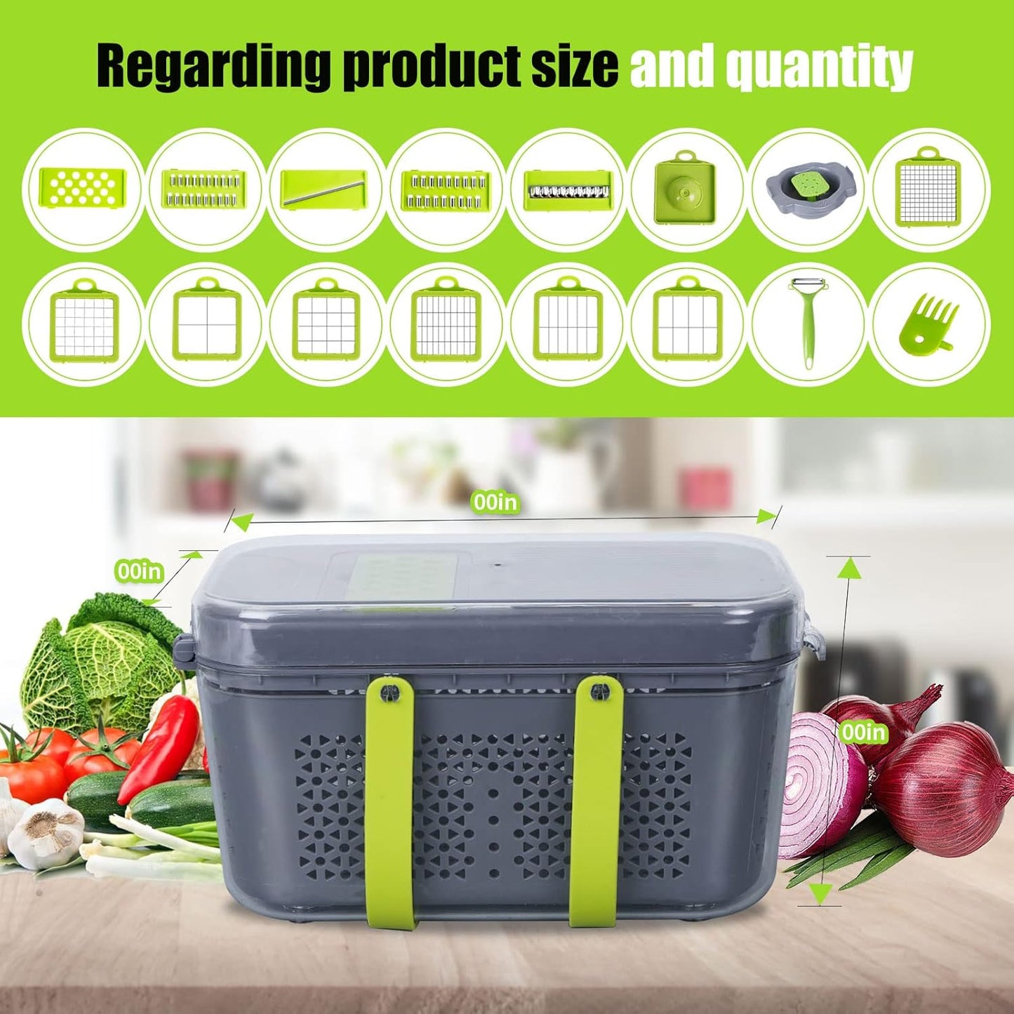 Portable Vegetable Slicer & Chopper™️ - Set of 22