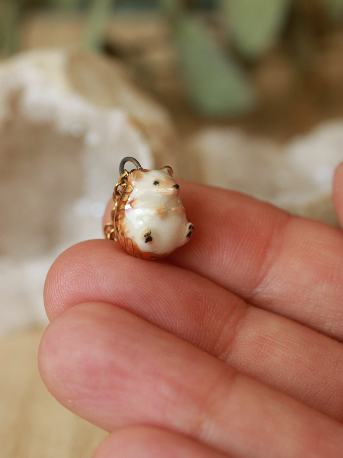 Hedgehog Necklace In A Walnut Box™️