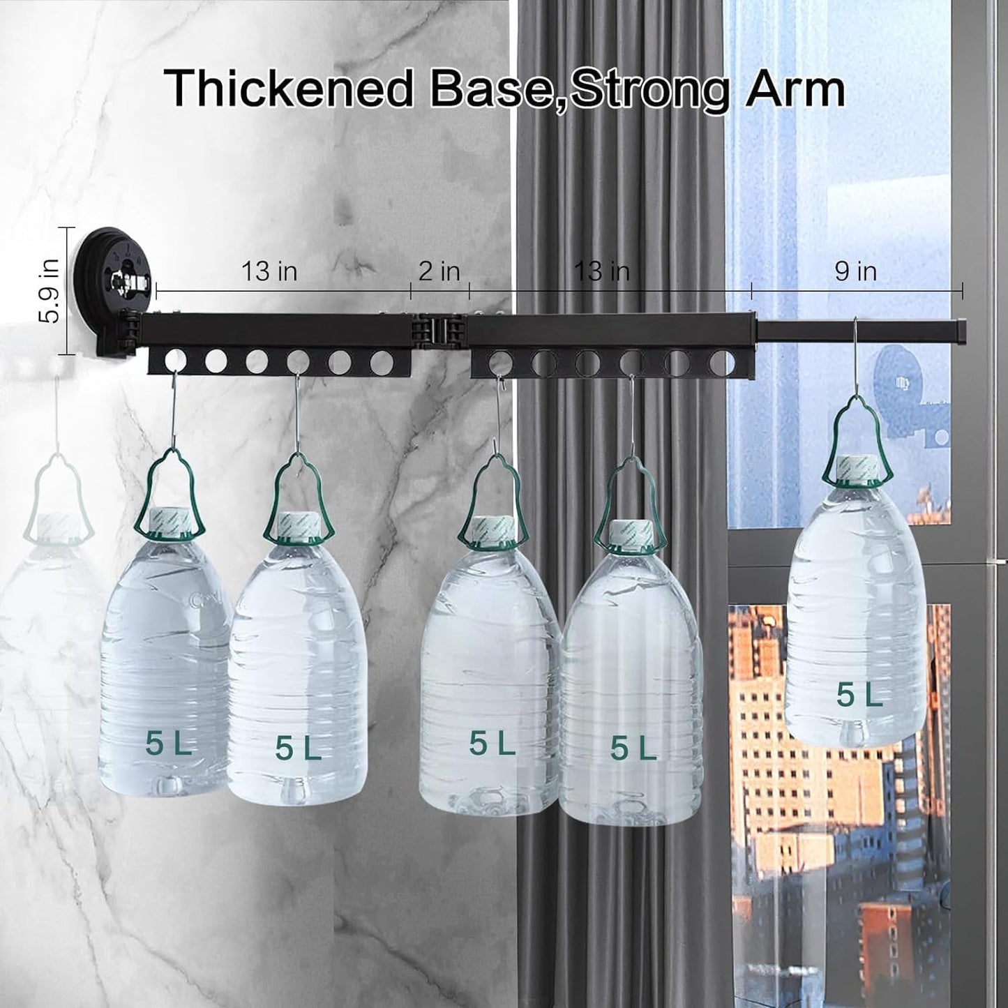 Retractable Wall Mounted Cloth Drying Rack™️