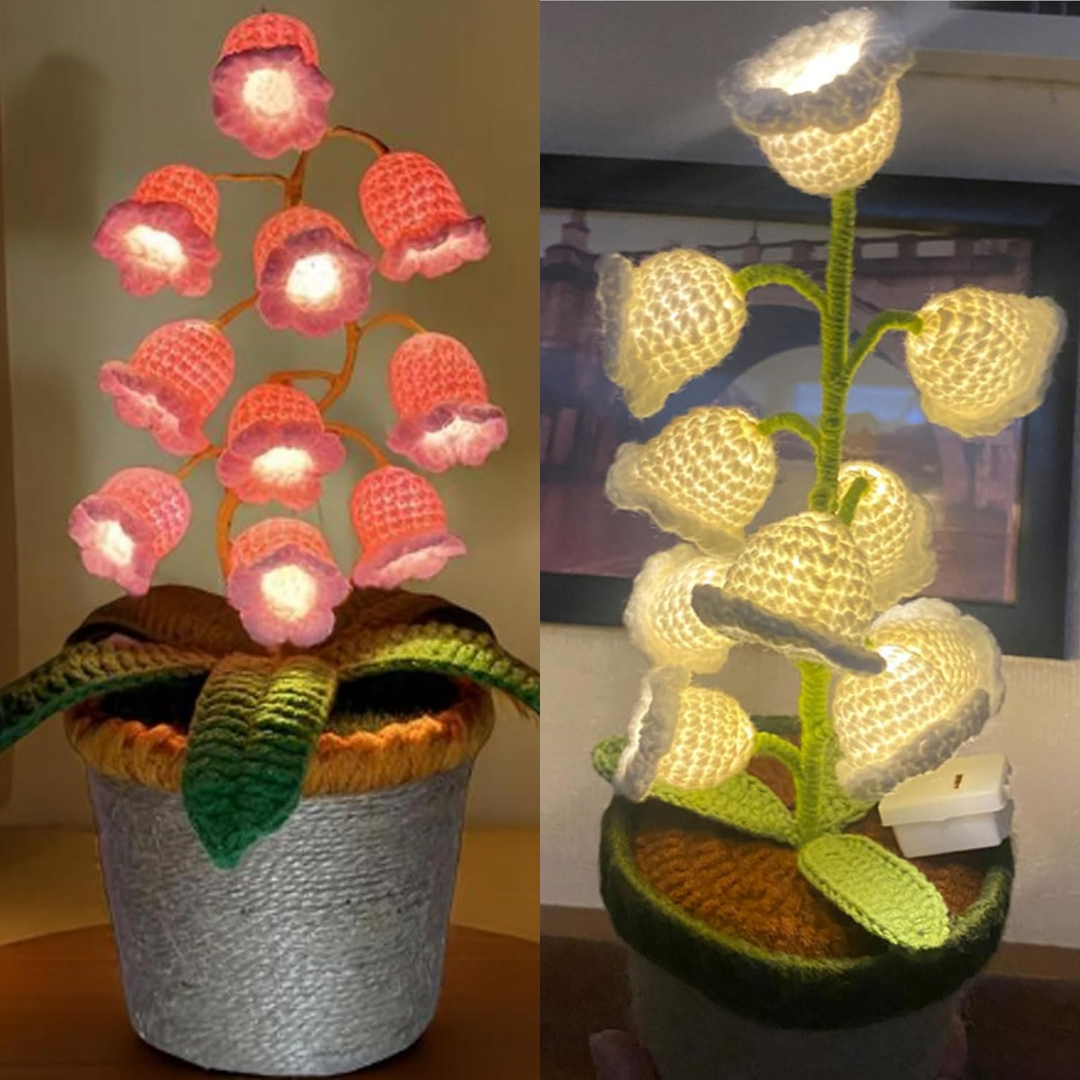 EverLily™ – Handcrafted Crochet Lily Night Lamp