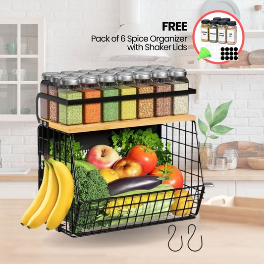 EasyOrganizer™️ - Magnetic Shelf With Wood Lid