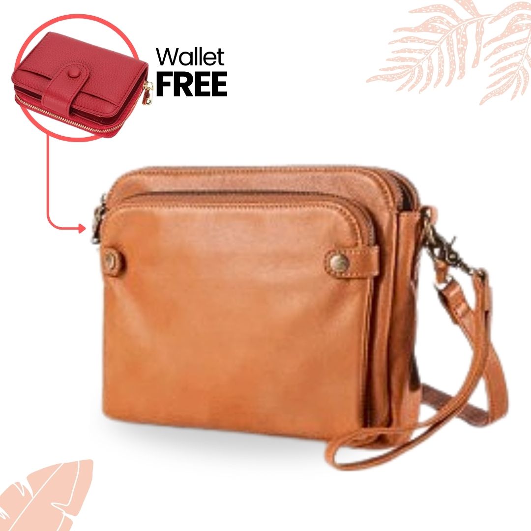 Elegant Leather Crossbody Bag™️