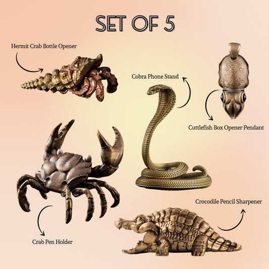 Unique Brass Animal-Inspired Novelty Collection™️