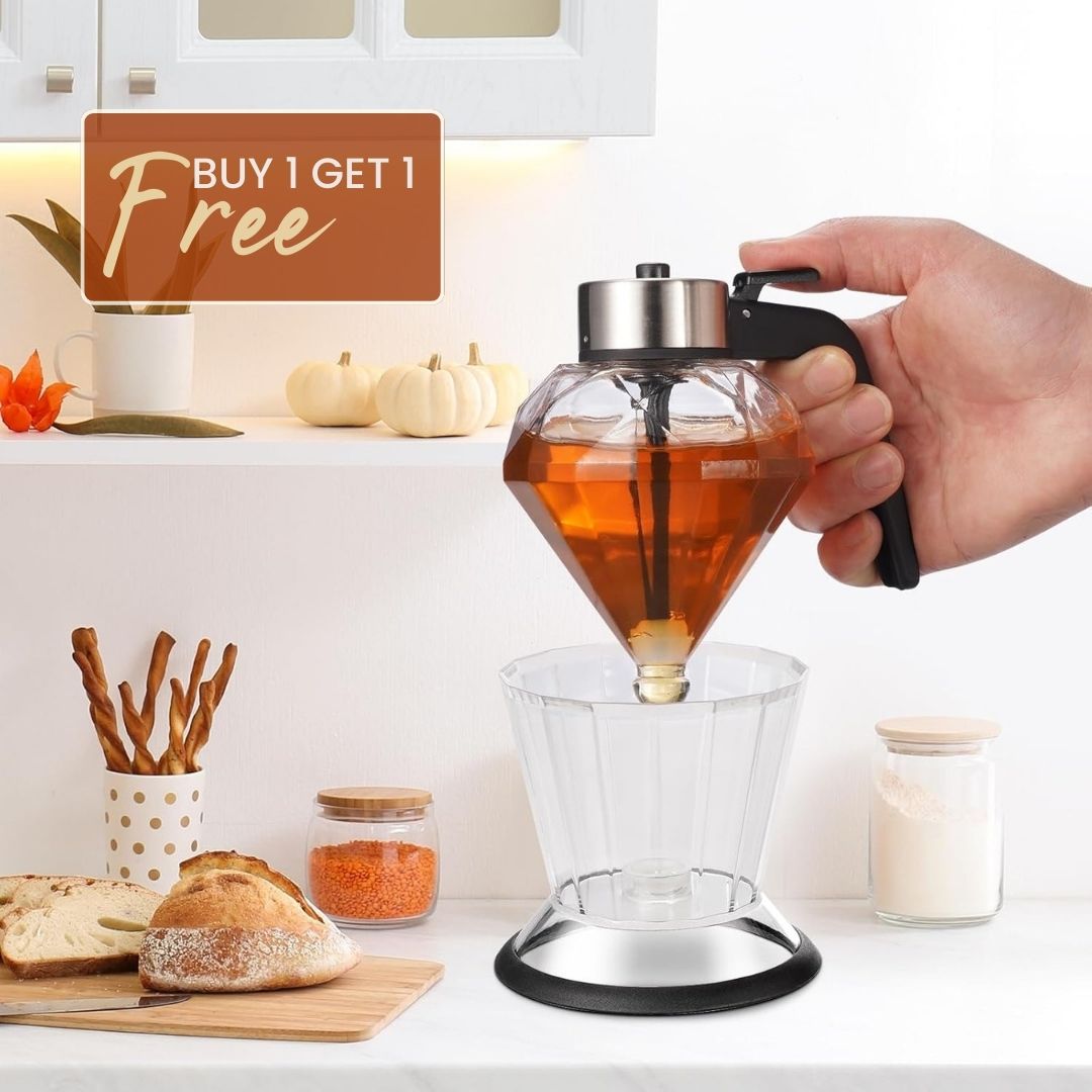 Crystal Glass Honey Dispenser™️