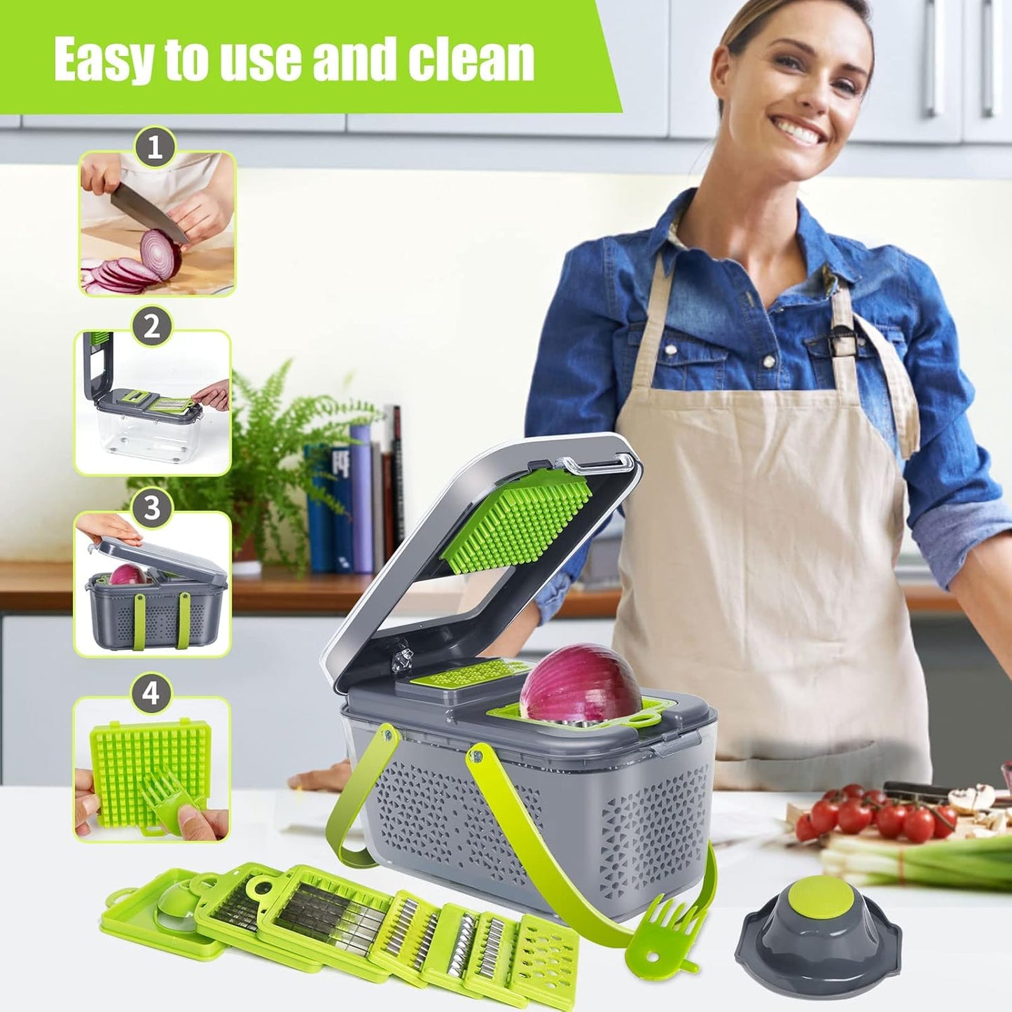 Portable Vegetable Slicer & Chopper™️ - Set of 22