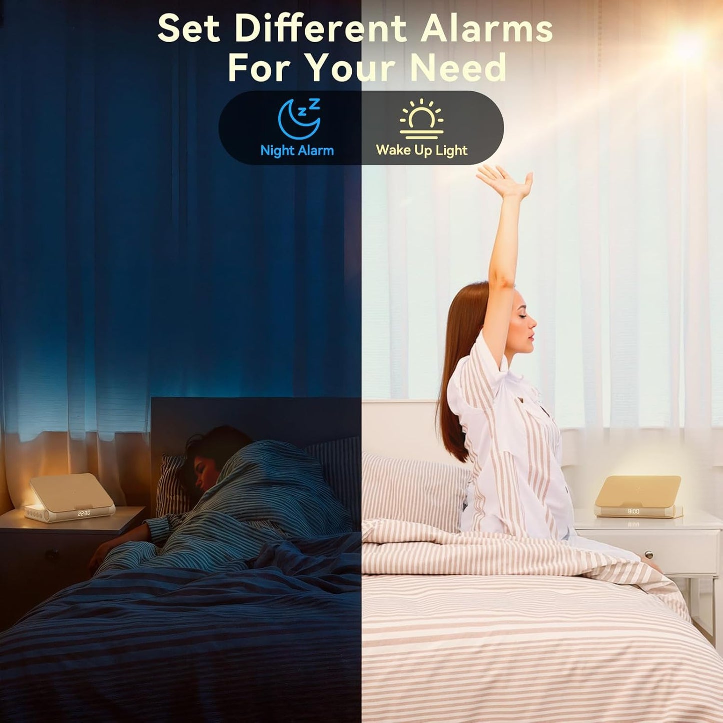 Sunrise Alarm Clock™️ - With Wireless Charger