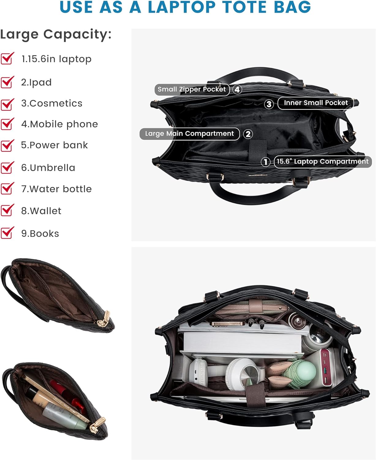 Lux™️ Lunch Carry Tote for Women