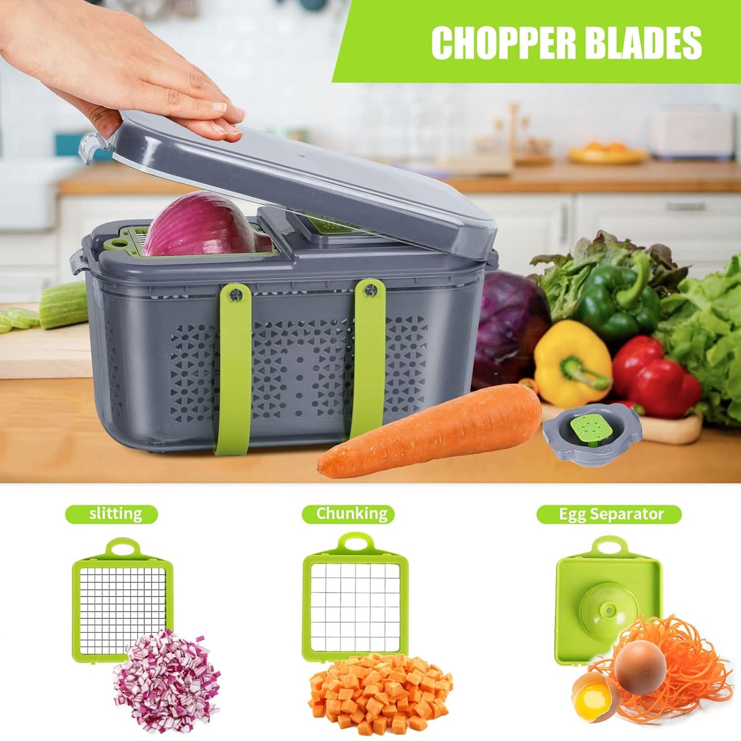 Portable Vegetable Slicer & Chopper™️ - Set of 22