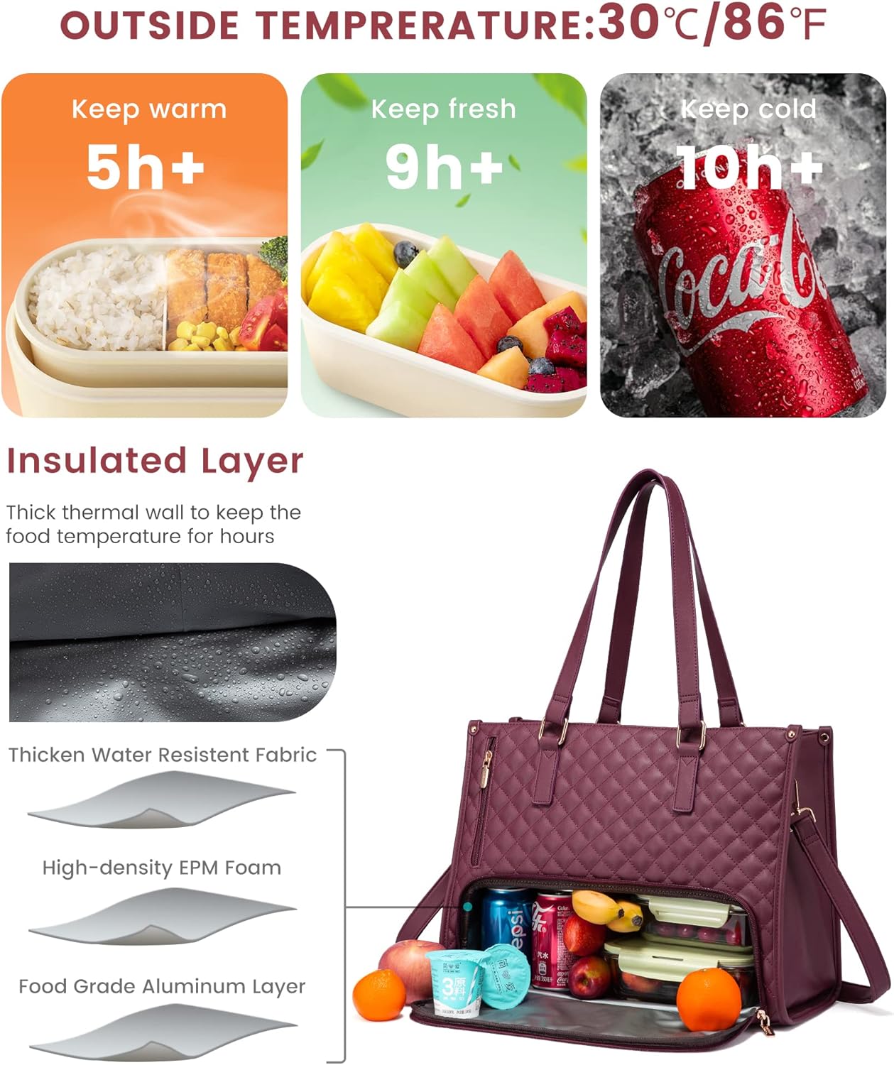 Lux™️ Lunch Carry Tote for Women