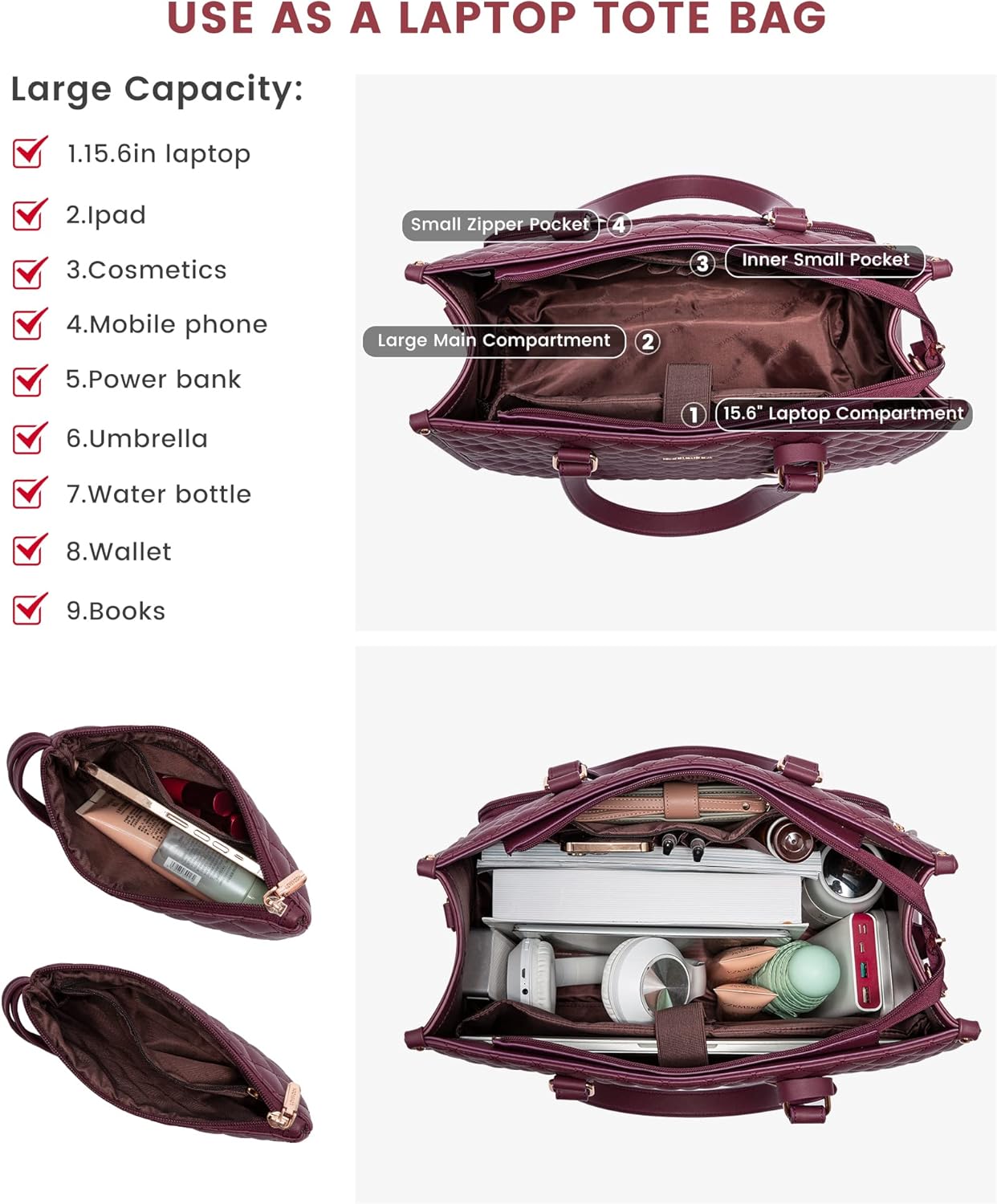 Lux™️ Lunch Carry Tote for Women