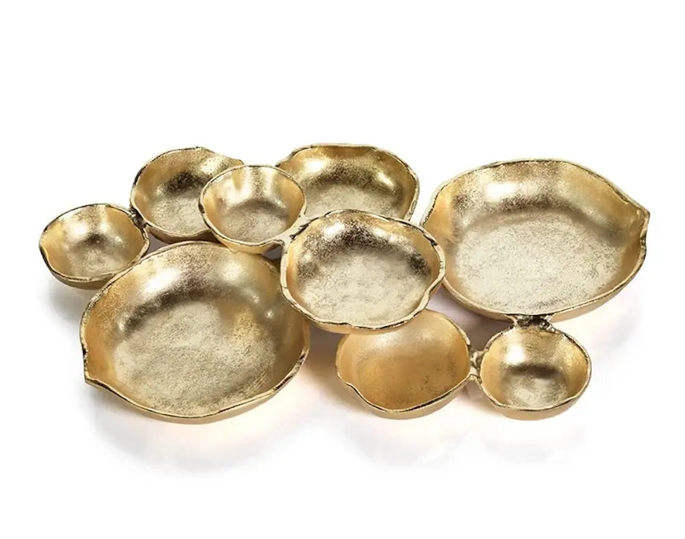 Rustic Gold Metal Serving Bowl™️