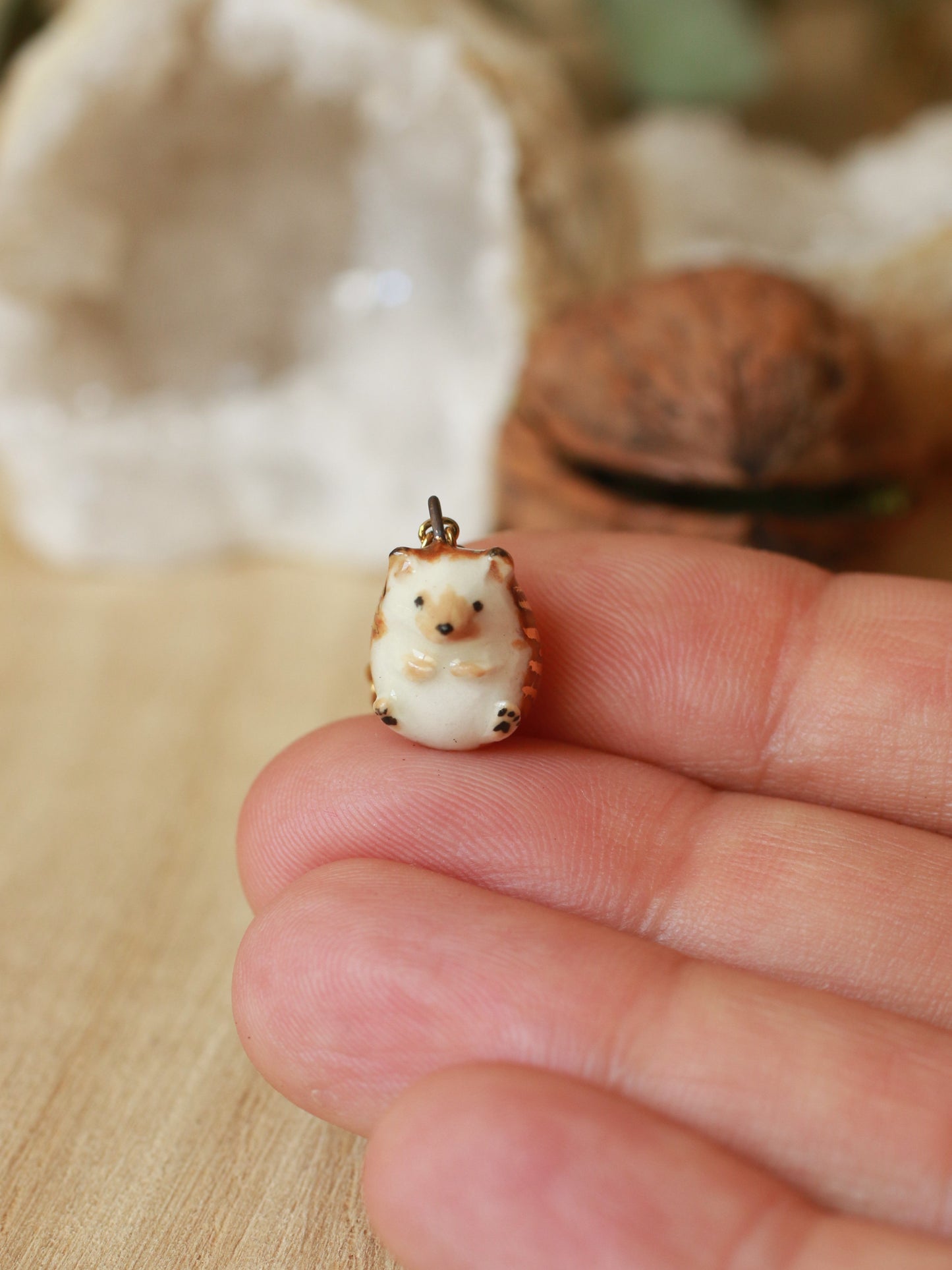 Hedgehog Necklace In A Walnut Box™️