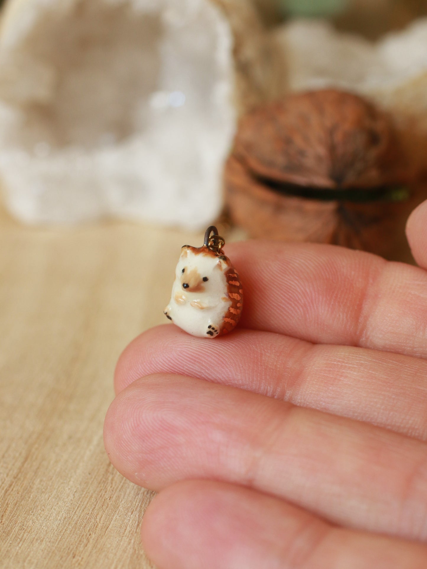 Hedgehog Necklace In A Walnut Box™️