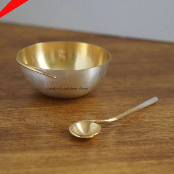 Rustic Gold Metal Serving Bowl™️