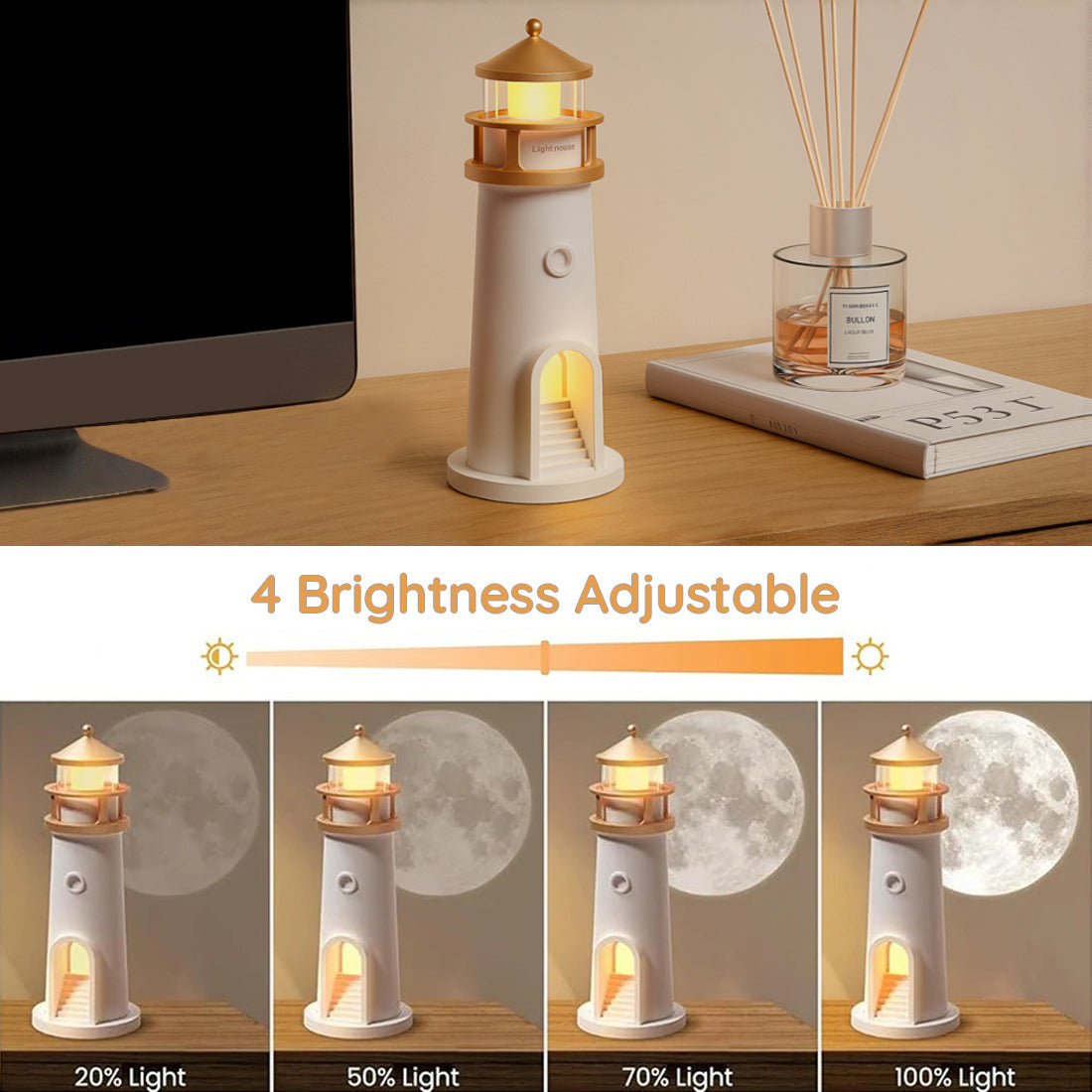 Moona™ 3D Moonlight Projector Lamp