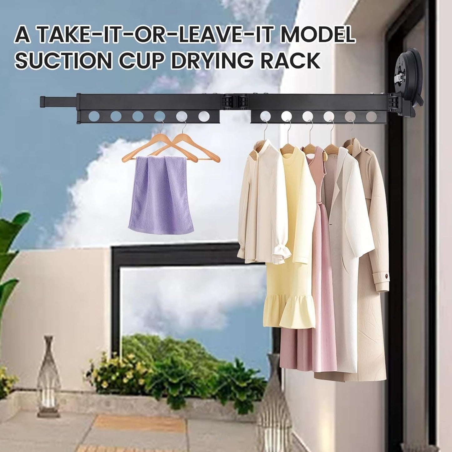 SlideDry™️ – Retractable Wall Clothes Rack
