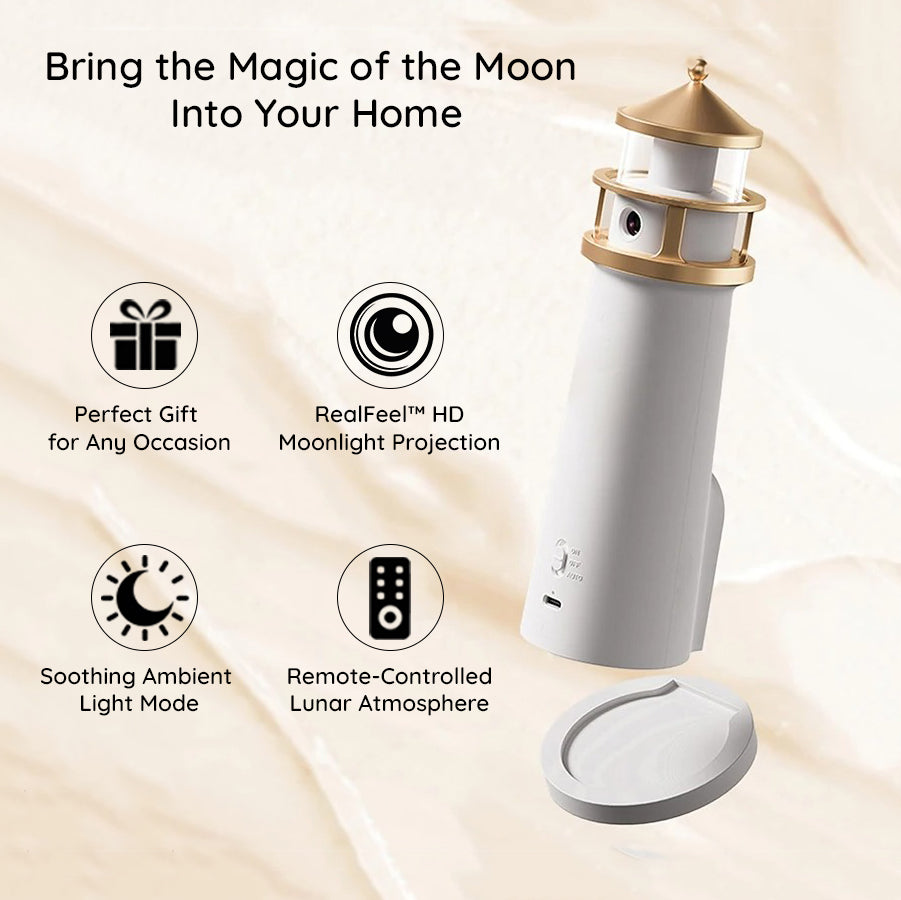 Moona™ Lighthouse Moon Projector Lamp